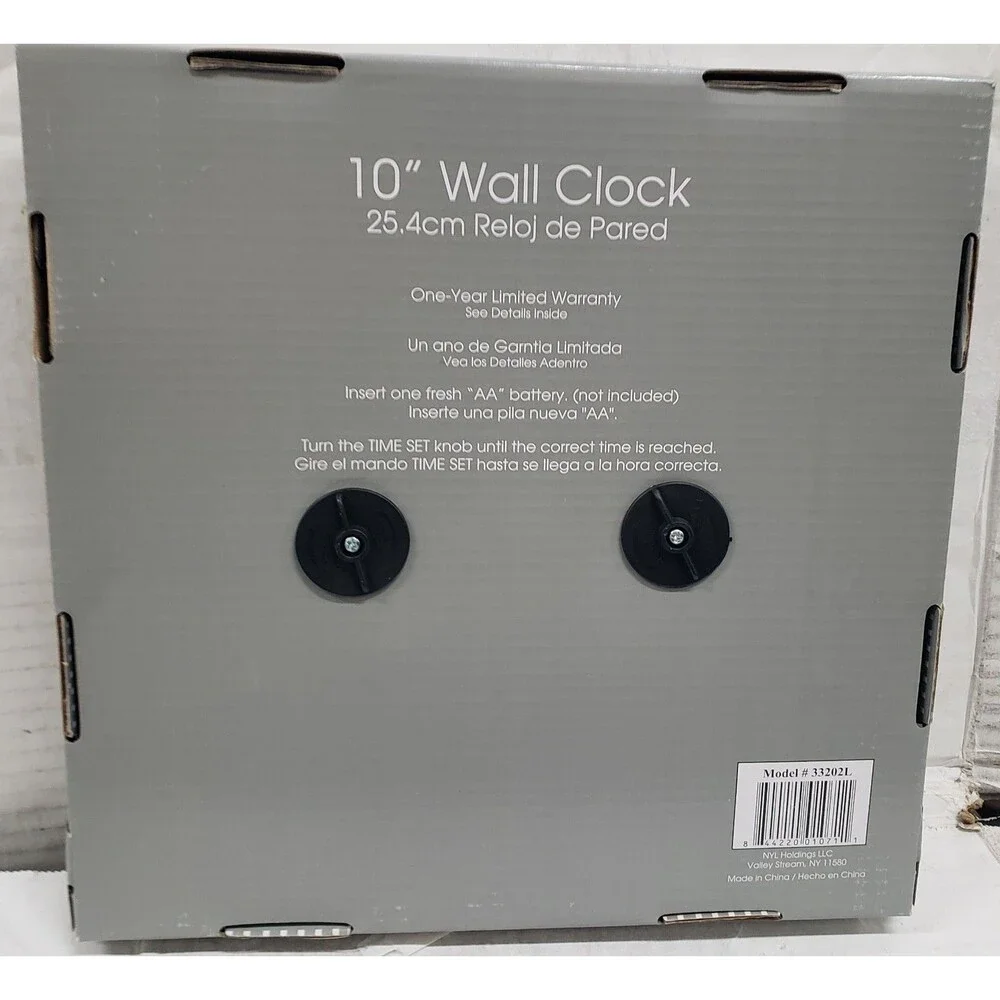 Plastic Decorative Kitchen Wall Clock, approx. 10
